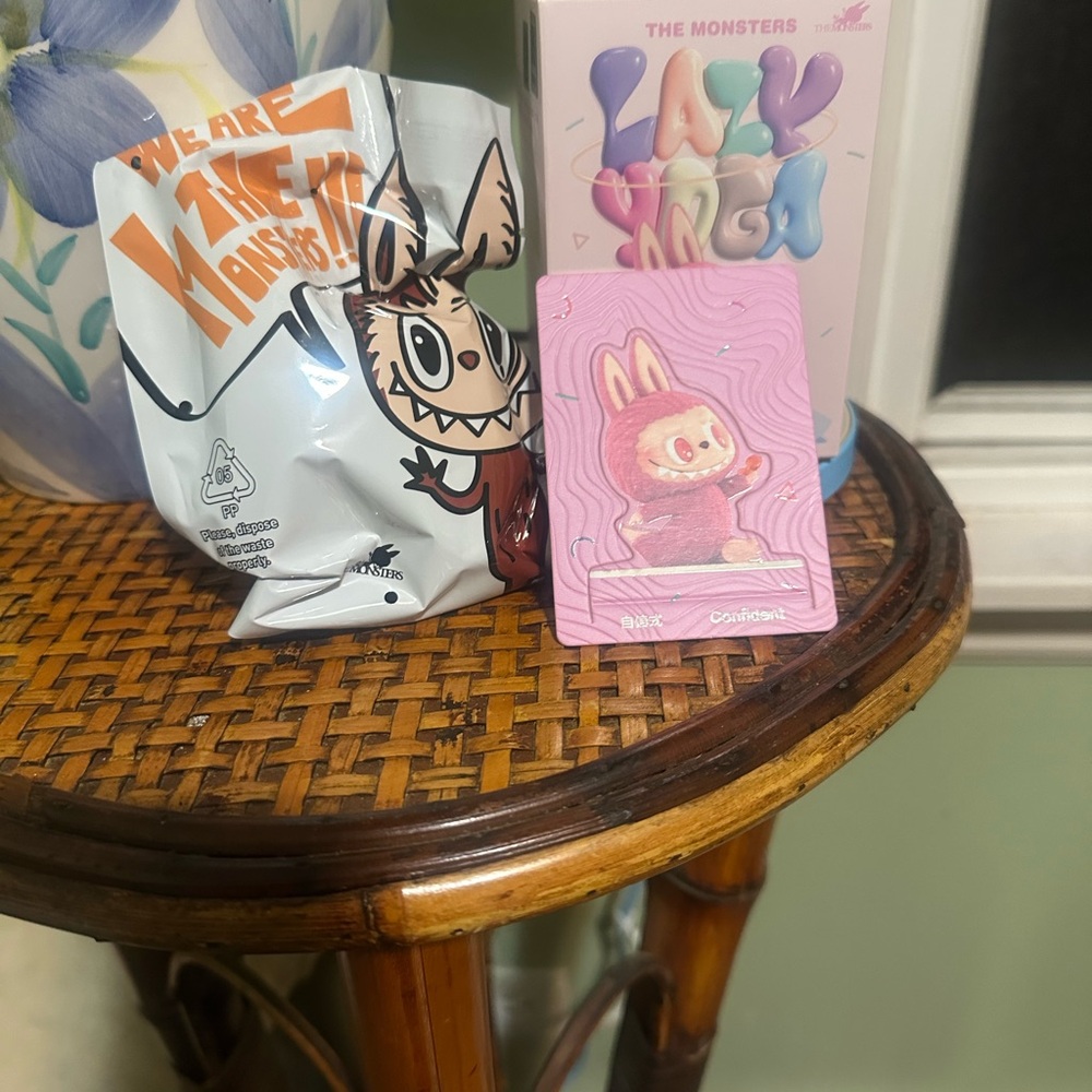 Official Popmart Labubu Lazy Yoga Figurine “Confident”